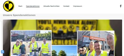 Schwarz-Gelbes Herz aus Dortmund